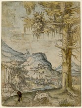 Large Spruce, ca 1517-1520. Creator: Altdorfer, Albrecht (c. 1480-1538).