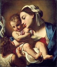Madonna and Child with the Infant Saint John, 1664. Creator: Sirani, Elisabetta (1638-1665).