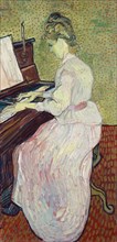 Marguerite Gachet at the piano, 1890. Creator: Gogh, Vincent, van (1853-1890).
