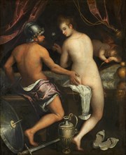 Mars and Venus, ca 1595. Creator: Fontana, Lavinia (1552-1614).