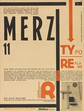 Merz 11. Typoreklame, 1924. Creator: Schwitters, Kurt (1887-1948).