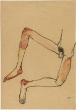 Nude male abdomen, 1910. Creator: Schiele, Egon (1890-1918).