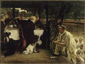 Parable of the prodigal Son: The Fatted Calf, 1880. Creator: Tissot, James Jacques Joseph (1836-1902).