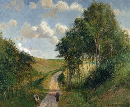 Paysage à Berneval, 1900. Creator: Pissarro, Camille (1830-1903).