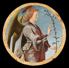 Polittico Griffoni: Angel of the Annunciation, ca 1472-1473. Creator: Francesco del Cossa (1436-1478).