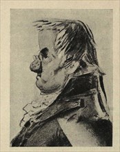 Portrait Caricature of the architect Giacomo Quarenghi (1744-1817), 1810s. Creator: Orlowski (Orlovsky), Alexander Osipovich (1777-1832).