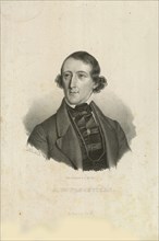 Portrait of August Bournonville (1805-1879), 1842. Creator: Baerentzen, Emilius Ditlev (1799-1868).