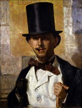 Portrait of Bernardo Celentano (1835-1863), 1859. Creator: Morelli, Domenico (1826-1901).