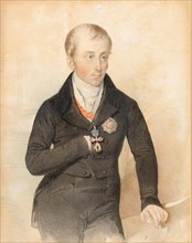 Portrait of Emperor Ferdinand I of Austria (1793-1875), 1836. Creator: Fischer, Leopold (1814-1860).