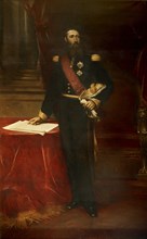 Portrait of Leopold II (1835-1909), King of the Belgians, c. 1870. Creator: Gallait, Louis Joseph (1810-1877).