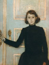 Portrait of Marguerite van Mons, 1886. Creator: Rysselberghe, Théo van (1862-1926).