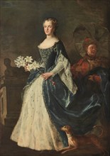 Portrait of Marie Leszczynska, Queen of France (1703-1768), 1725. Creator: Belle, Alexis Simon (1674-1734).