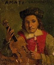 Portrait of Nicola Amati (1596-1684), End of 17th cen.. Creator: Gialdisi, Francesco (1650-1720).