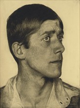 Portrait of Oskar Kokoschka, 1920. Creator: Erfurth, Hugo (1874-1948).