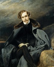 Portrait of Prince Alexander Ivanovich Baryatinsky (1815-1879), 1837. Creator: Vernet, Horace (1789-1863).