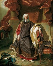 Portrait of Prince Joseph Wenzel I of Liechtenstein (1696-1772), 1740. Creator: Rigaud, Hyacinthe François Honoré (1659-1743).