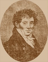 Portrait of the composer and guitarist Andrei Osipovich Sychra (1773-1850), 1817. Creator: Sokolov, Pyotr Fyodorovich (1791-1848).