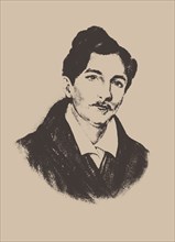 Portrait of the composer and guitarist Nikolai Ivanovich Alexandrov (1818-1884). Creator: Anonymous.