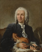 Portrait of the composer Francesco Geminiani (1687-1762), c. 1745. Creator: Boucher, François (1703-1770).
