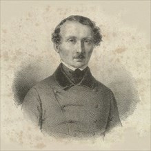 Portrait of the composer Hans Christian Lumbye (1810-1874), 1846. Creator: Baerentzen, Emilius Ditlev (1799-1868).