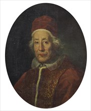 Portrait of the Pope Clement XI, 1710s. Creator: Nelli, Pietro (1672-1730).