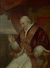 Portrait of the Pope Pius VIII (1761-1830), 1828. Creator: Picqué, Charles (1799-1869).