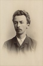 Portrait of Vilhelm Hammershøi (1864-1916), 1889. Creator: Riise, Harald (1856-1892).