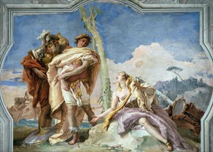 Rinaldo Abandoning Armida, 1757. Creator: Tiepolo, Giambattista (1696-1770).
