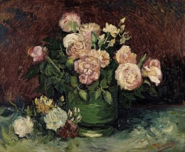 Roses and Peonies, 1886. Creator: Gogh, Vincent, van (1853-1890).