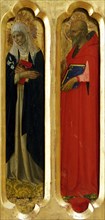 Saint Catherine of Siena and Saint Jerome (From the Perugia Altarpiece), ca 1437. Creator: Angelico, Fra Giovanni, da Fiesole (ca. 1400-1455).