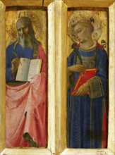 Saint John the Evangelist and Saint Stephen (From the Perugia Altarpiece), ca 1437. Creator: Angelico, Fra Giovanni, da Fiesole (ca. 1400-1455).