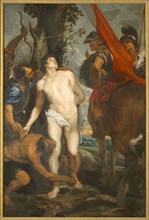 Saint Sebastian Bound for Martyrdom, c. 1620. Creator: Dyck, Sir Anthony van (1599-1641).
