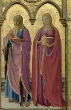 Saints Matthew and Mary Magdalen. Cortona Polyptych, ca 1437. Creator: Angelico, Fra Giovanni, da Fiesole (ca. 1400-1455).