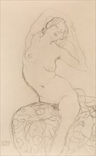 Seated Nude, ca 1914-1916. Creator: Klimt, Gustav (1862-1918).