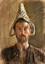 Self-Portrait, 1880. Creator: Mancini, Antonio (1852-1930).