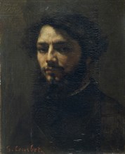 Self-Portrait, c. 1850. Creator: Courbet, Gustave (1819-1877).