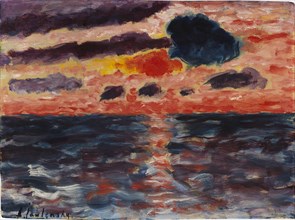Sunset, Borkum, 1928. Creator: Javlensky, Alexei, von (1864-1941).