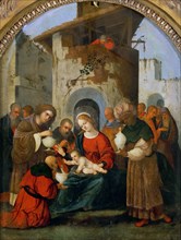 The Adoration of the Magi, 1522. Creator: Mazzolino, Ludovico (1480-1528).