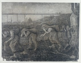 The bearers of the burden, 1881. Creator: Gogh, Vincent, van (1853-1890).