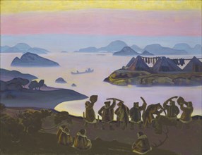 The Call of the Sun, 1919. Creator: Roerich, Nicholas (1874-1947).