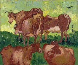 The Cows (After Jacob Jordaens), 1890. Creator: Gogh, Vincent, van (1853-1890).
