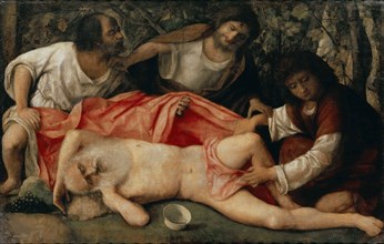 The Drunkenness Of Noah, ca 1515. Creator: Bellini, Giovanni (1430-1516).