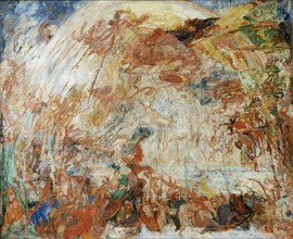 The Fall of the Rebel Angels, 1889. Creator: Ensor, James (1860-1949).