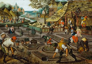 The Four Seasons: Spring, Second half of the16th cen.. Creator: Brueghel, Pieter, the Younger (1564-1638).