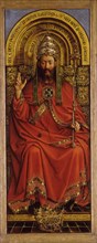 The Ghent Altarpiece. Adoration of the Mystic Lamb: God Almighty, 1432. Creator: Eyck, Jan van (1390-1441).