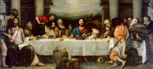 The Last Supper, 1557-1564. Creator: Titian (1488-1576).