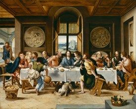 The Last Supper, ca 1530. Creator: Coecke van Aelst, Pieter, the Elder (1502-1550).