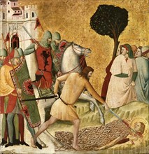 The Martyrdom of Saint Columba (Scenes from the Life of Saint Columba), 1345-1350. Creator: Baronzio, Giovanni (?-before 1362).