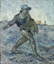 The sower (after Millet), 1890. Creator: Gogh, Vincent, van (1853-1890).