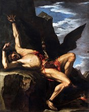 The Torture of Prometheus, c. 1647-1648. Creator: Rosa, Salvatore (1615-1673).